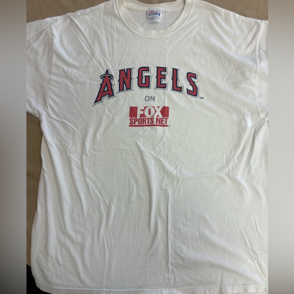 Rare ANGELS BASEBALL Fox Sports West UNISEX Shirt - XL⚾️